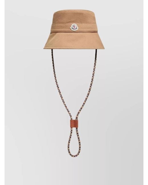 Moncler White Cotton Bucket Hat