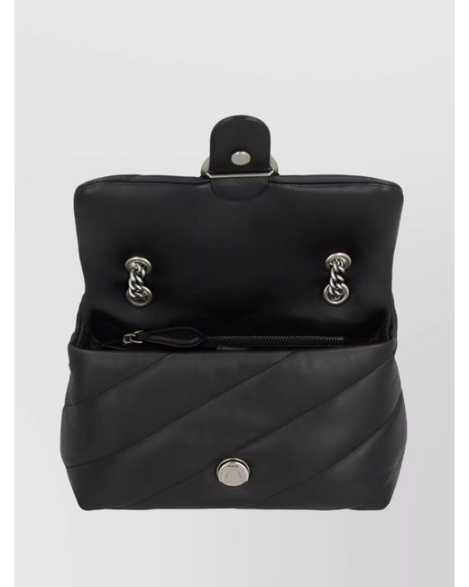Pinko Black Love Bag Puff Maxi Quilted Leather Shoulder Bag