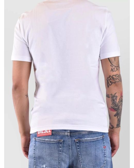 Moschino White Cotton T-Shirt for men