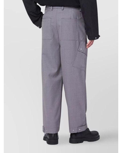 OAMC Purple Wool Blend Trousers for men