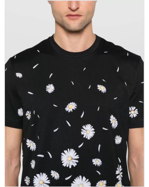 Moschino Black Cotton Logo Print Short-Sleeve T-Shirt for men