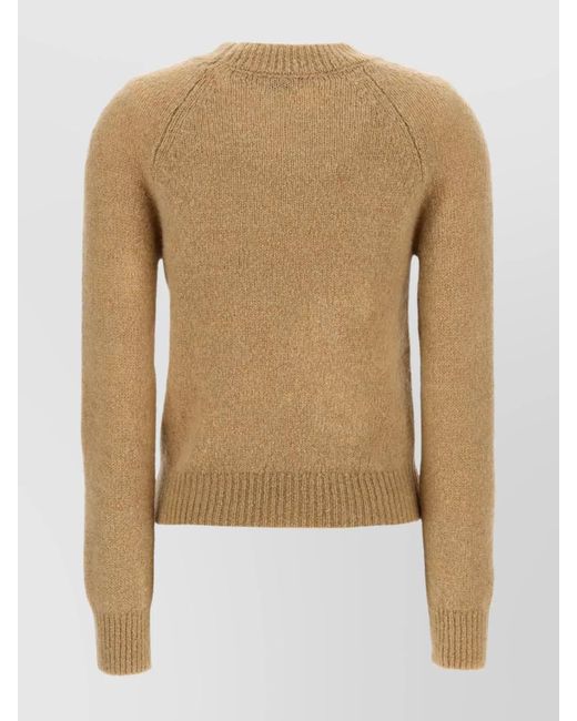 Dries Van Noten Natural Alpaca Wool Texas Sweater