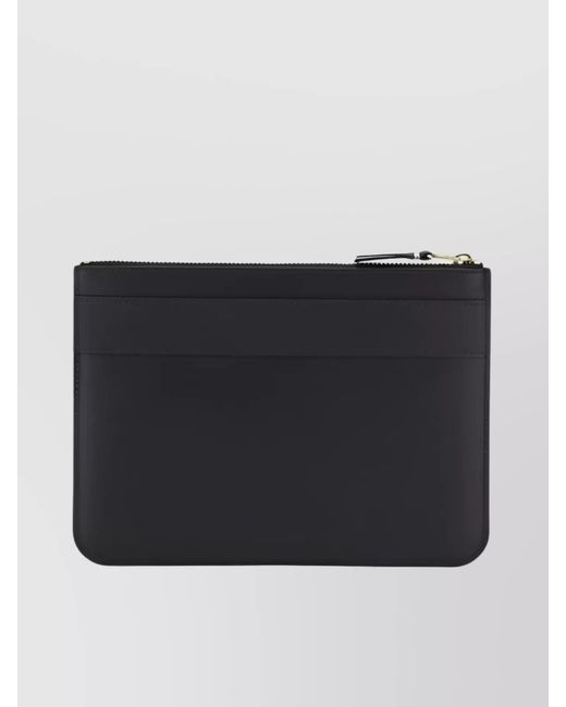 Comme des Garçons Black Leather Bow Coin Purse for men