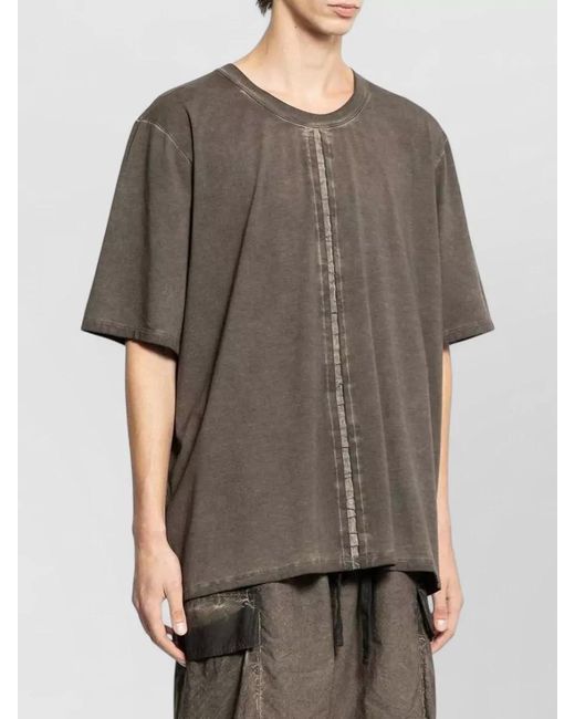 Uma Wang Gray Cotton Crew Neck Short-Sleeve T-Shirt for men
