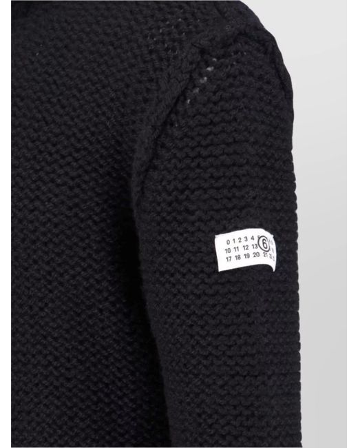 MM6 by Maison Margiela Blue Wool Turtleneck Sweater for men