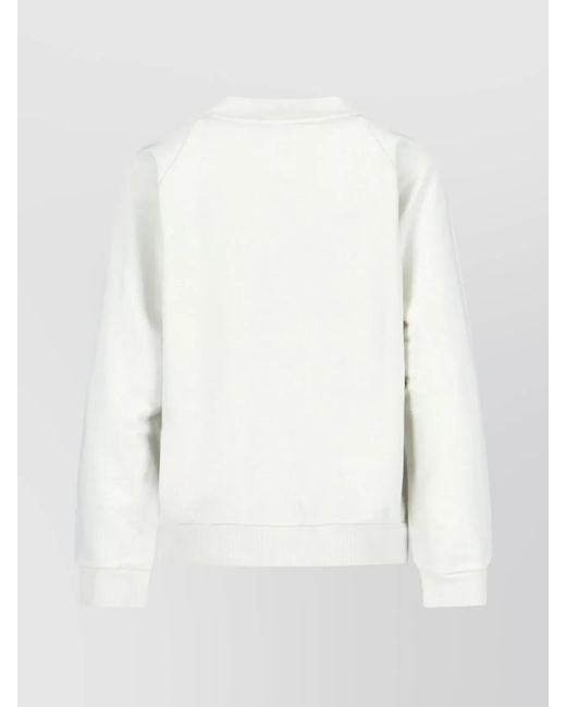 Marni White Cotton Printed Sweatshirt