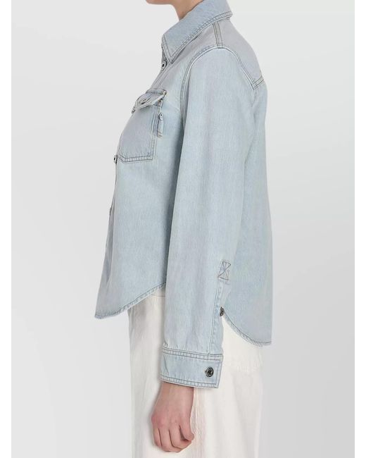 Bottega Veneta Blue Denim Shirt