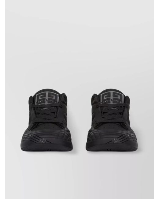 Givenchy Black Leather Skate Sneakers for men