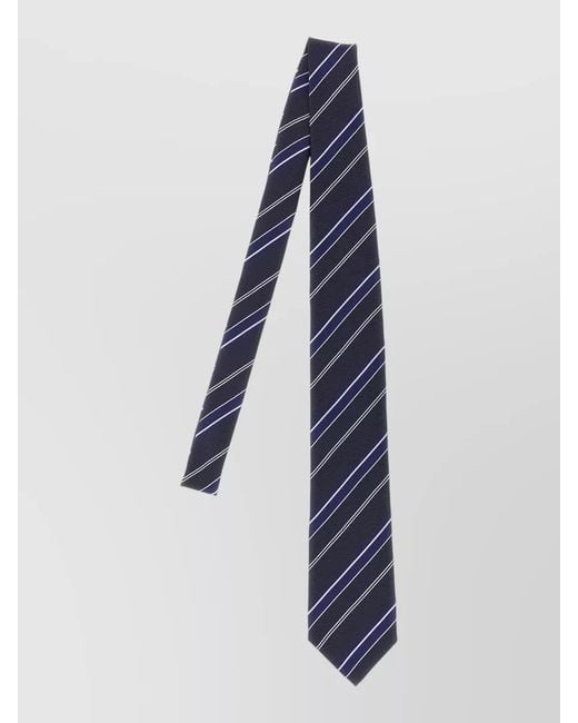 Tom Ford Blue Diagonal Stripe Tie Adjustable Length Formal for men