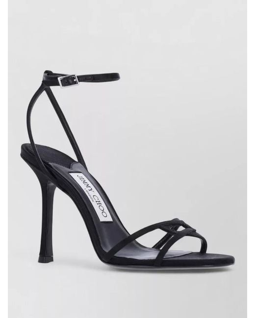 Jimmy Choo Multicolor Textile And Lamb Leather Sandals