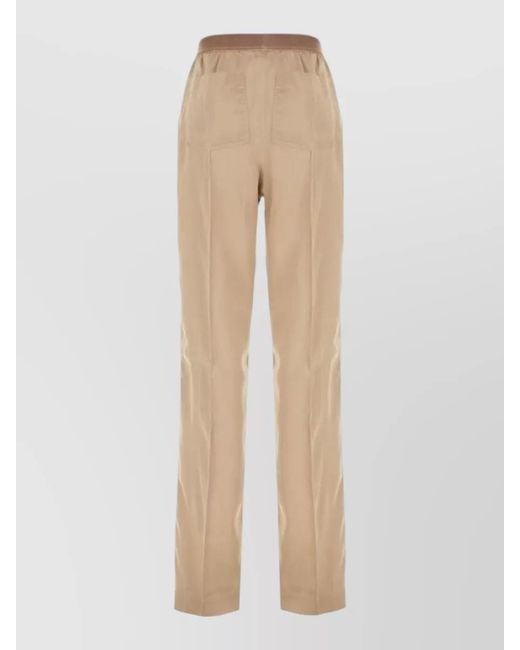 Tom Ford Natural Silk Straight-Leg Trousers