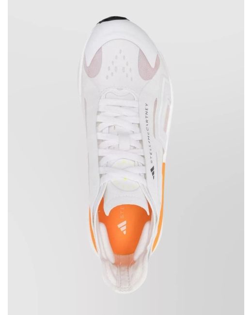 Adidas By Stella McCartney White Boost 5 Sneakers Running Round Toe