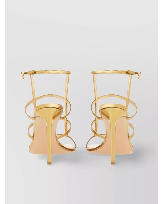 Gianvito Rossi Metallic Leather Sandals