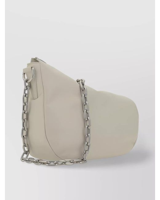 Burberry Natural Knight Small Lamb Leather Shoulder Bag