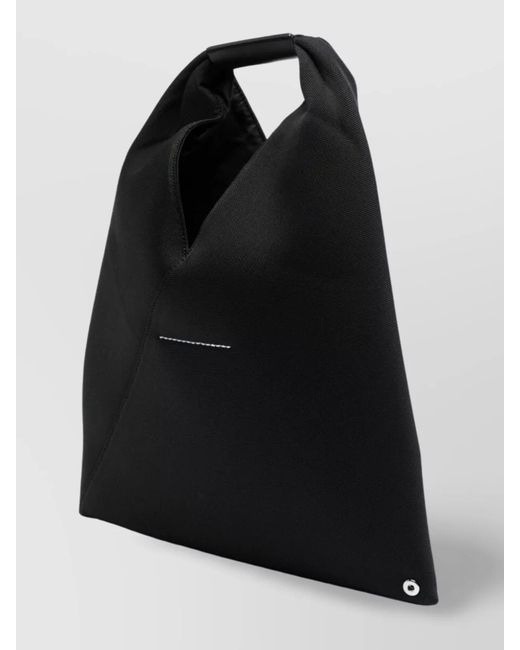 MM6 by Maison Margiela Black Japanese Small Mesh Tote Bag