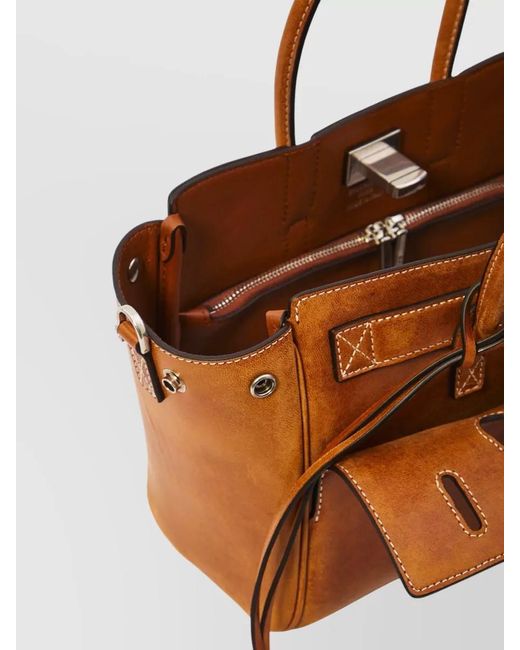 Balenciaga Brown Bel Air Carry-All Bag Mini