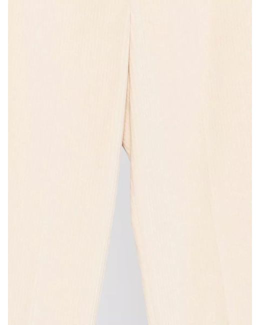 Circolo 1901 Natural Corduroy Effect Carrot Tailored Trousers
