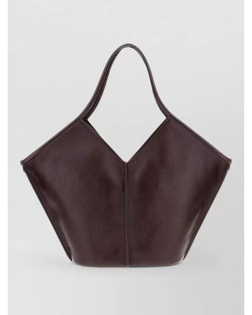 Hereu Brown Calella Leather Tote Bag Top Handle
