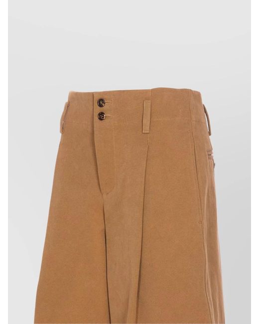 Chloé Brown High-Rise Wide-Leg Trousers