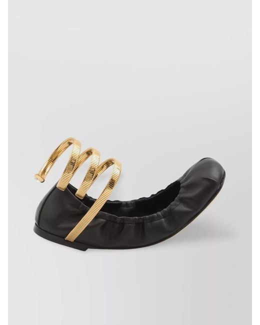 Rene Caovilla Multicolor Lambskin Ballerina Shoes