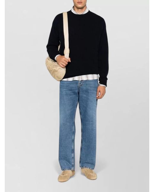 Extreme Cashmere Blue Cashmere Crew Neck Regular Fit Sweater