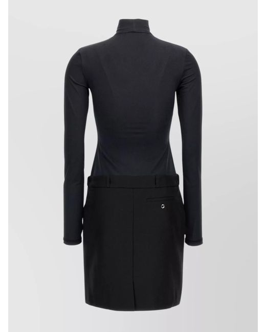 Coperni Blue Hybrid Mini Dress