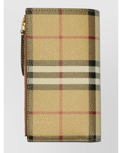 Burberry Natural Check Bifold Wallet