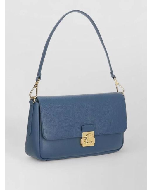 Coccinelle Blue Leather Shoulder Bag