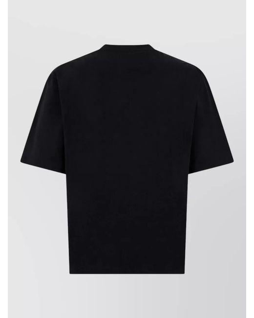 DSquared² Black Loose-Fit Cotton Logo-Embroidered T-Shirt for men