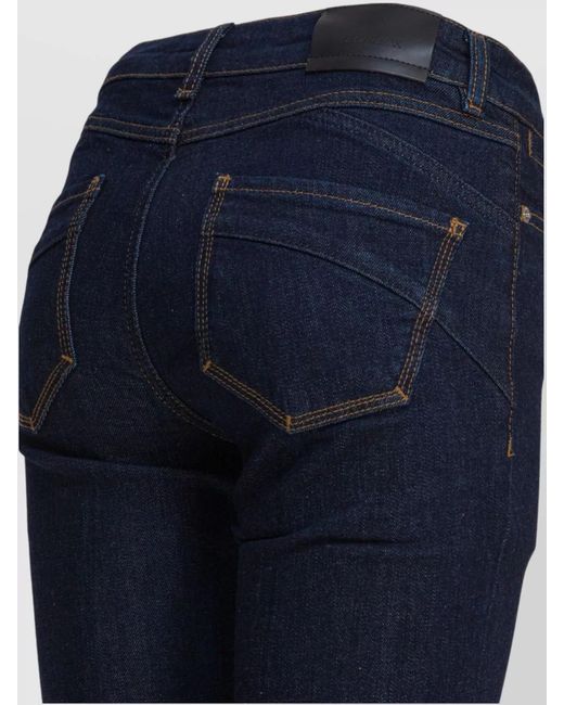 Sportmax Blue Cropped Denim Jeans