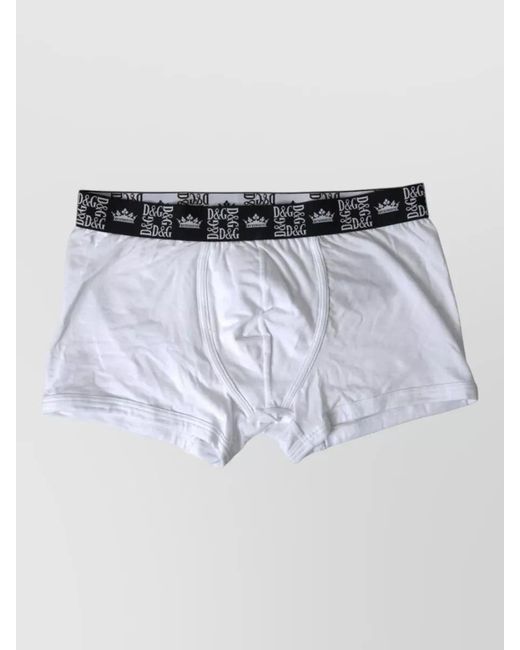 Dolce & Gabbana Metallic Stretch Cotton Boxer Briefs