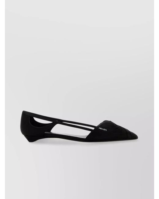 Prada Multicolor Satin Ballerina Shoes