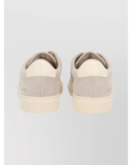Common Projects Natural Low-Top Suede Sneakers Rubber Sole for men