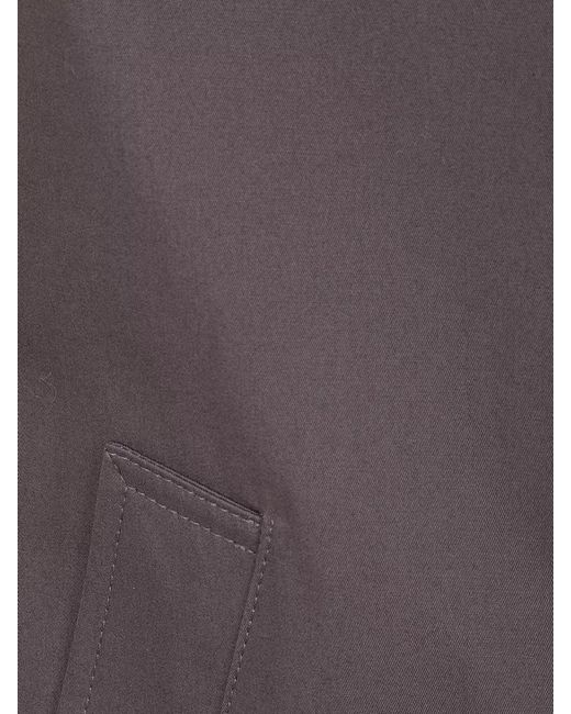 Herno Purple Cotton Single Breasted Coat for men