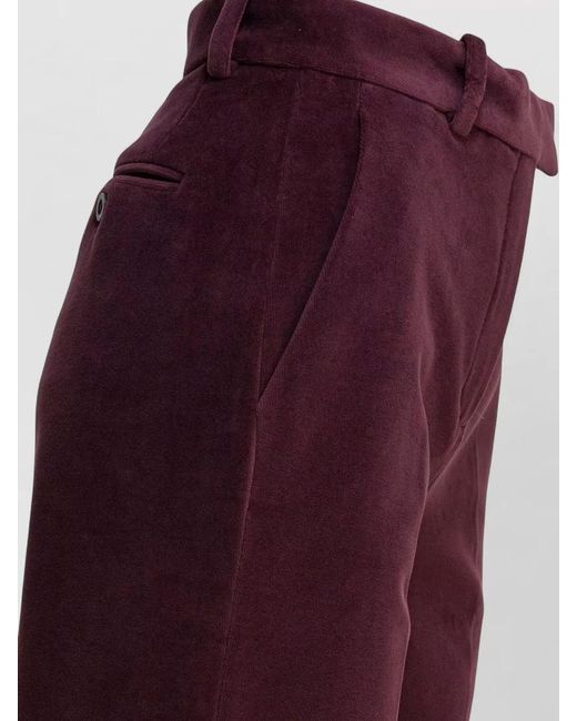 Circolo 1901 Red Wide-Leg Trousers