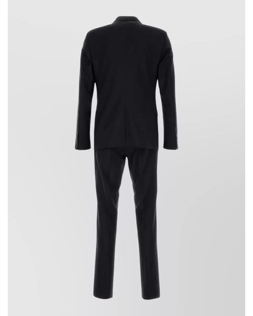 Prada Blue Wool Blend Single Breasted Suit for men