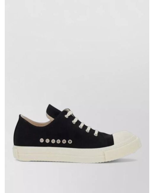 Rick Owens Black Temple Extreme Low Sneakers for men
