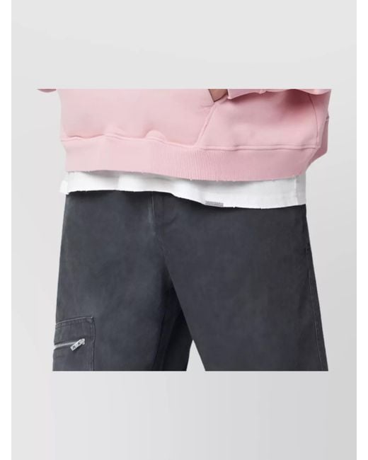 Represent Pink Washed Effect Hoodie for men