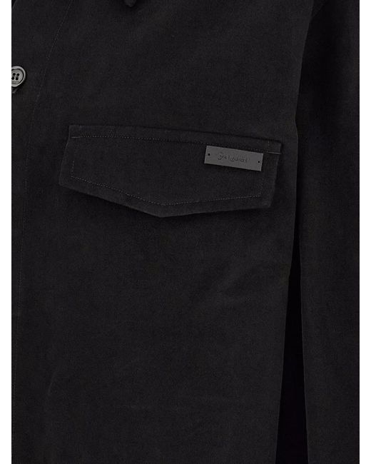 Saint Laurent Blue Cotton Overshirt Jacket for men