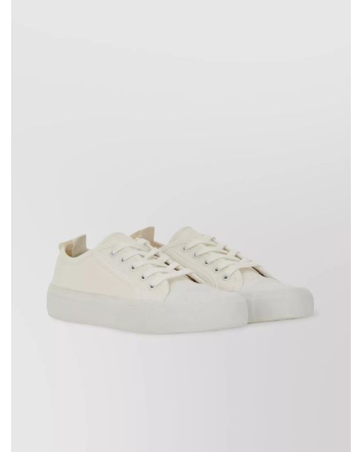 Studio Nicholson White Cotton Low-Top Sneakers for men