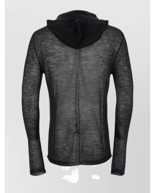 Rick Owens Black Cashmere Lightweight Jacket for men