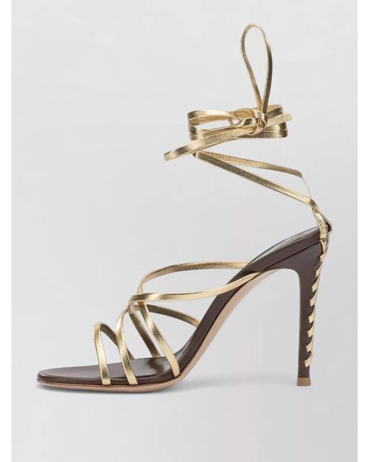 Gianvito Rossi Multicolor High Heel Sandals Open Toe Straps