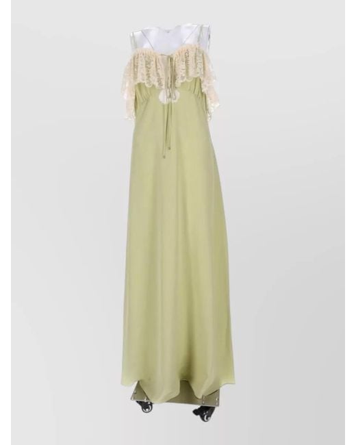 Chloé White Silk Maxi Dress