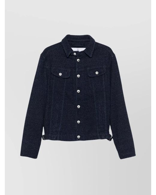 Vivienne Westwood Blue Tailored Jacket With Pockets And Adjustable Hem for men