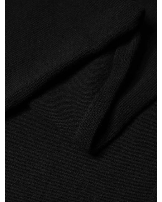 Dolce & Gabbana Black Wool Knit Scarf for men