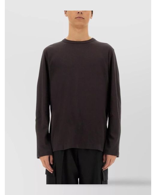 Helmut Lang Black Apex Crew Neck Graphic Print Long Sleeves for men