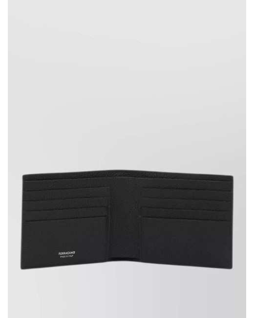 Ferragamo Black Leather Wallet for men