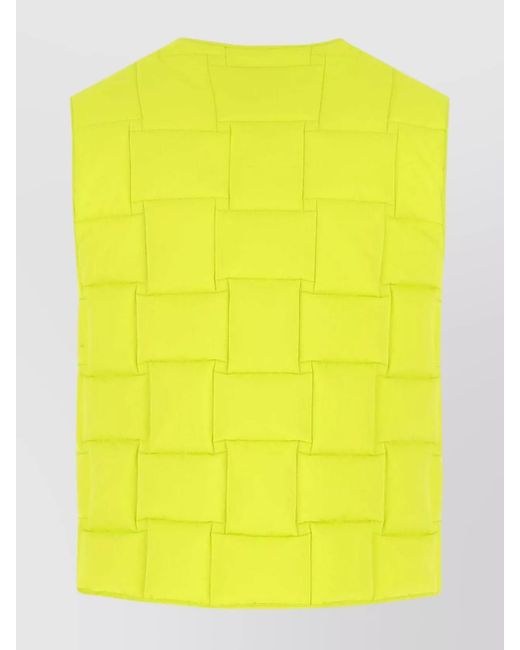 Bottega Veneta Yellow Acid Nylon Padded Vest