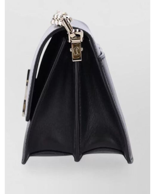 Christian Louboutin Black Loubi54 Lamb Leather Clutch Bag