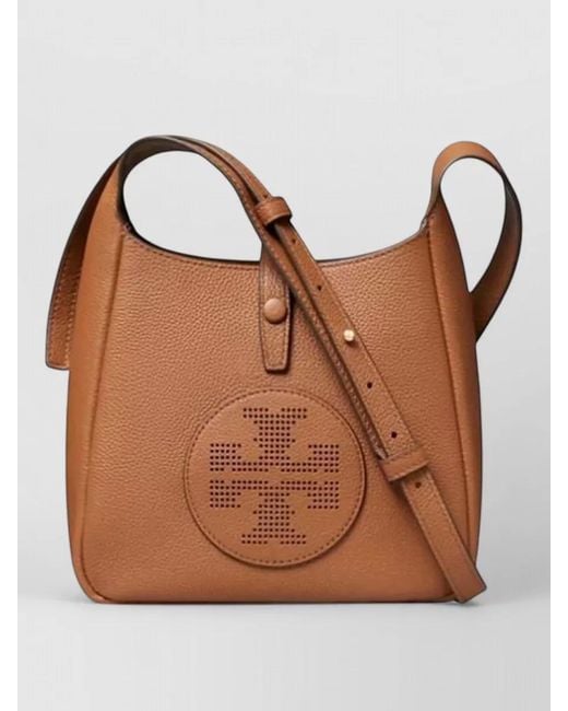 Tory Burch Brown Miller Swing Leather Crossbody Bag